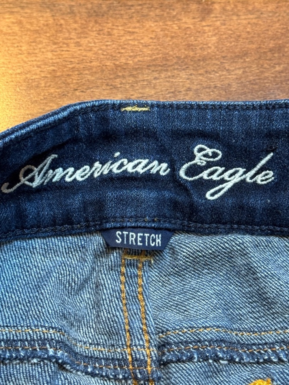 AMERICAN EAGLE Artist Women's Dark Blue Flare Jeans - Picture 6 of 7